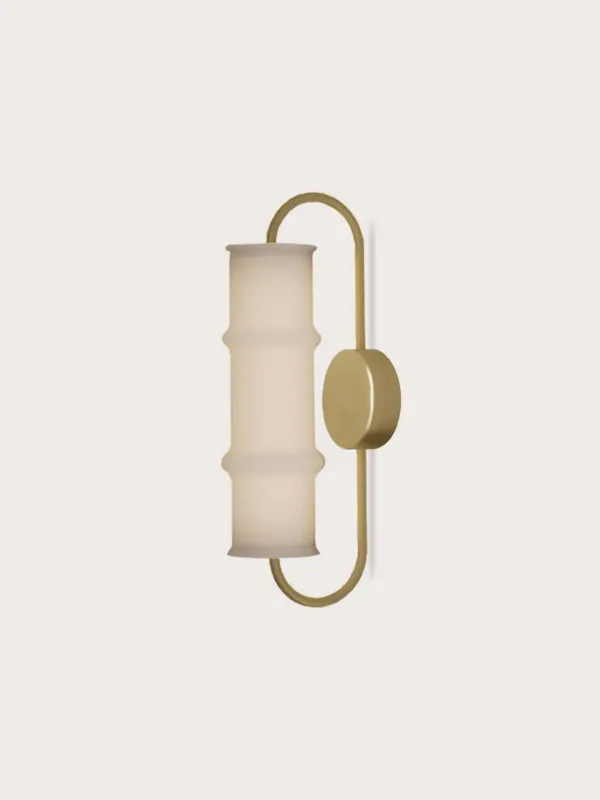 Aromas Lampa ścienna / kinkiet Canna biało-złoty wys. 41 cm Tylko do końca tygodnia