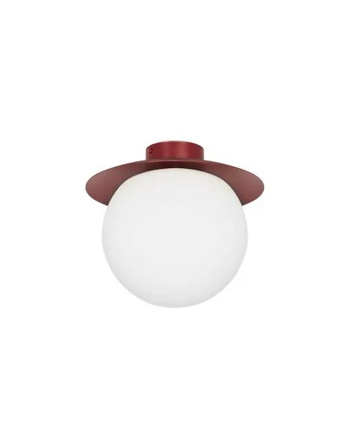 Bezpieczna płatność Ummo Lampa sufitowa / plafon Kuul C burgundowy wys. 22,5 cm