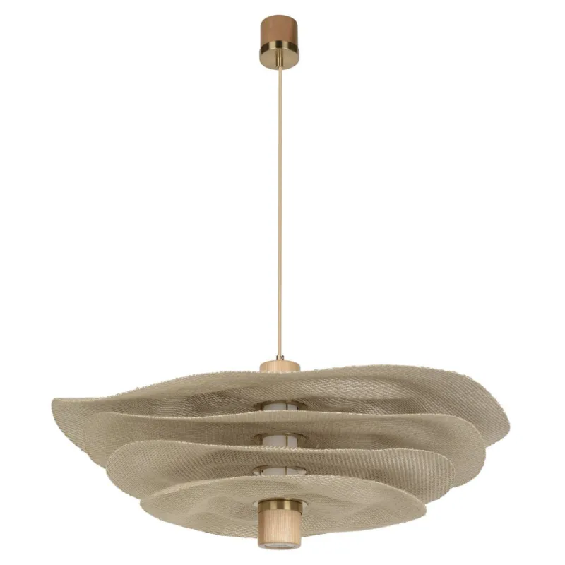 Tani Market Set Lampa wisząca Rivage beżowa śr. 78 cm