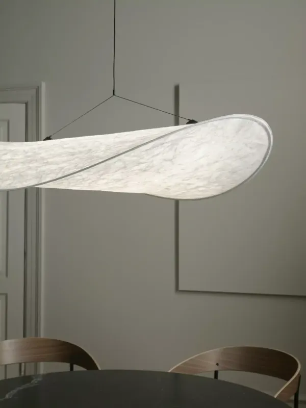 New Works Lampa wisząca Tense biała śr. 70 cm Ekspresowa dostawa