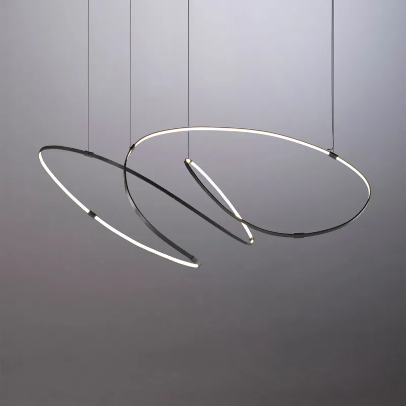 Tani 10 heures 10 Lampa wisząca Zigouzi śr. 150 cm czarna