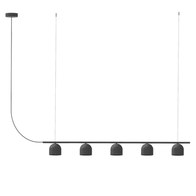 Robin Lampa wisząca Rio 5 Linear szer. 120 cm czarna Szybka dostawa
