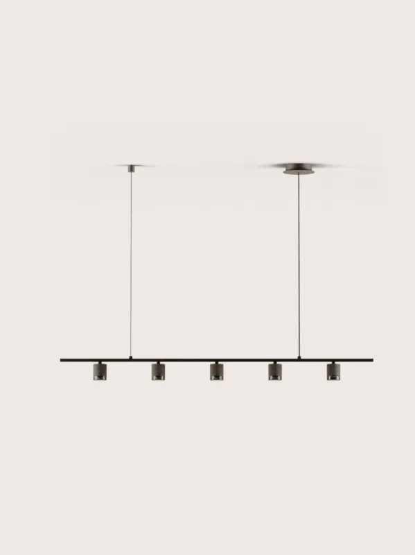 Aromas Lampa wisząca / żyrandol Tea 5 szer. 118 cm czarny / marmur Taniej