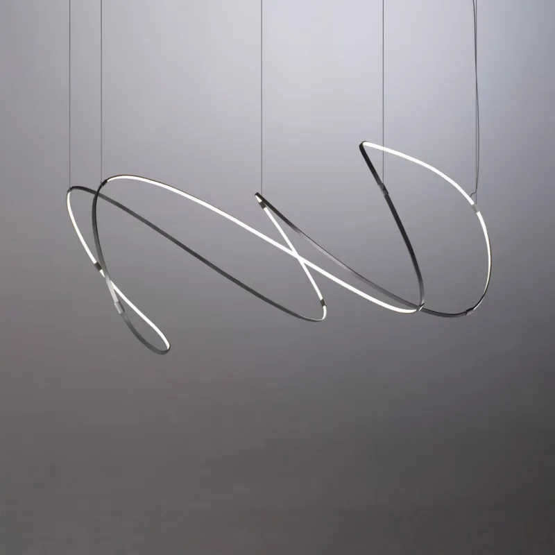 Rabat 10 heures 10 Lampa wisząca Zigouzi śr. 180 cm czarna