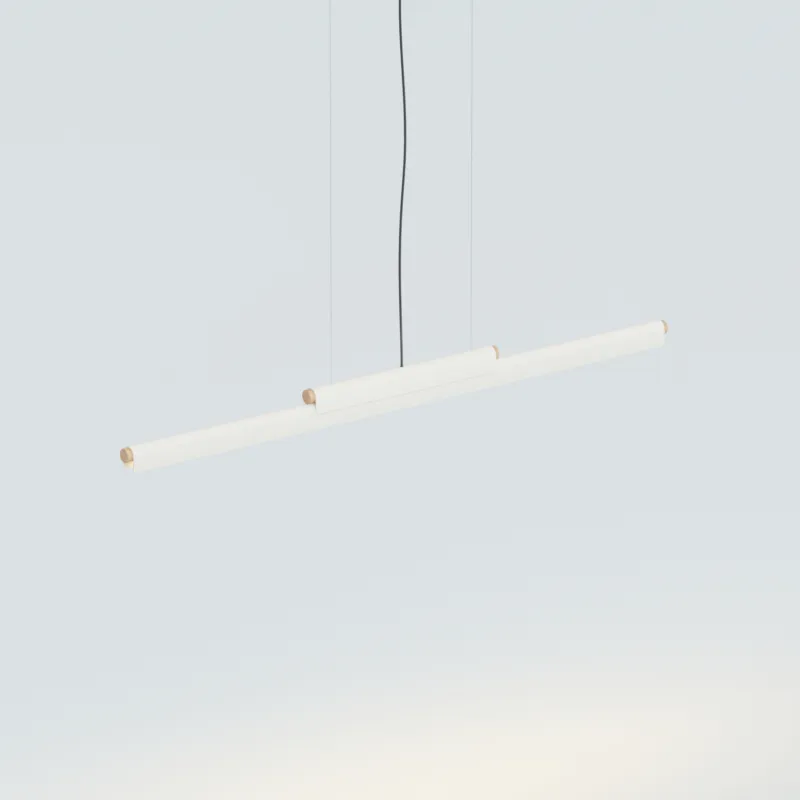 Nie przegap Robin Lampa wisząca Rudi on-off 3000K szer. 120 cm biała