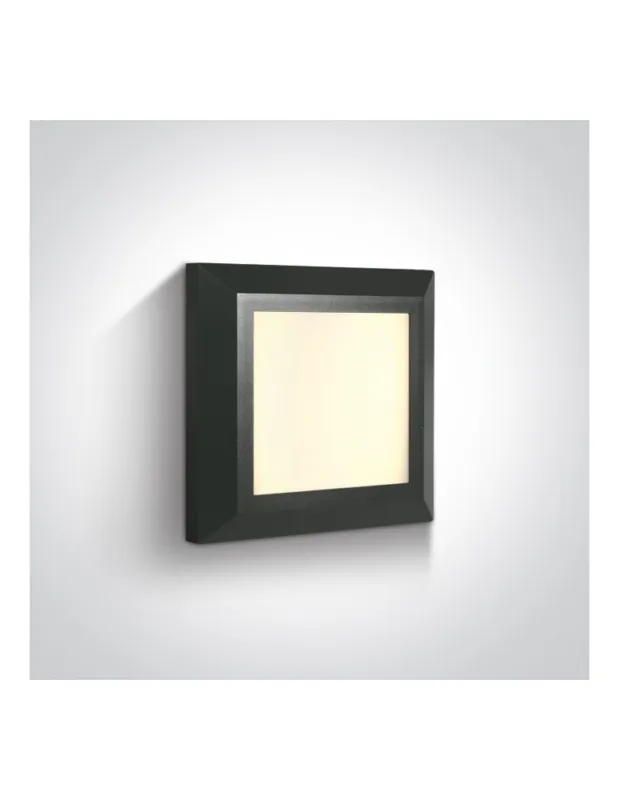 Najlepsza cena One Light kinkiet kwadratowy slim LED dom ogród wnętrze Stymfalia 67394A/AN/W IP65 kolory-swiatla.pl