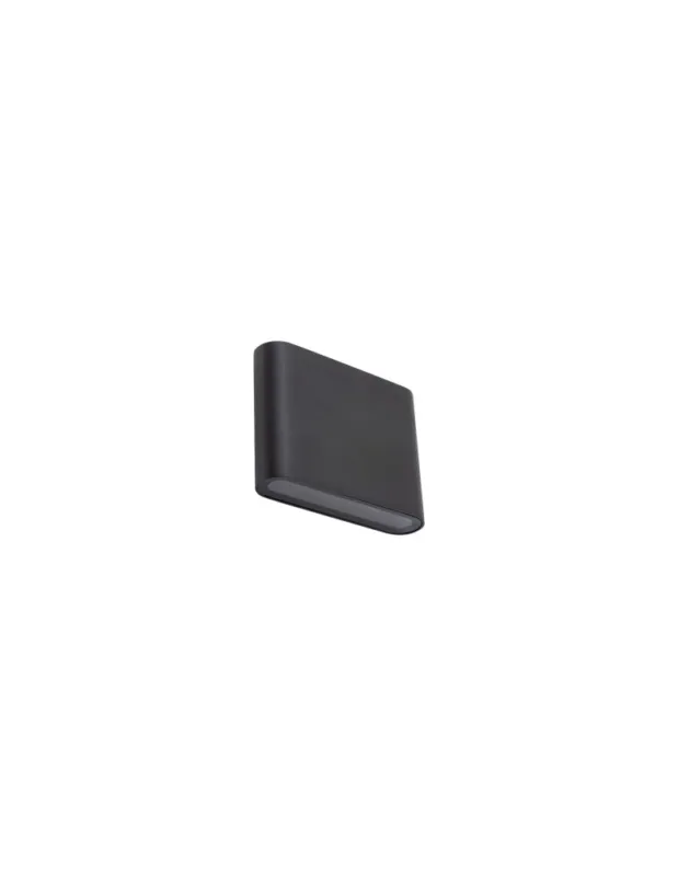 Obniżka ceny Nowodvorski SEMI LED S Zewnętrzna Ścienna Natynkowe Max moc 2x3W LED IP54 3000K Czarny 11363