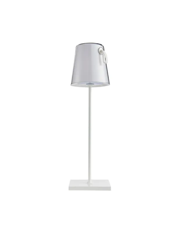 Hit cenowy Italux Ostap Stołowa przenośna LED 5W 300 lm 3000K + RGB IP54 Biały TB-2749-WH