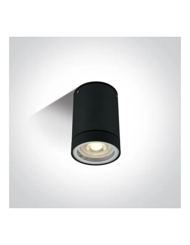 Bezpieczne zakupy One Light lampa sufitowa czarna Lido 67130C/B IP54 kolory-swiatla.pl