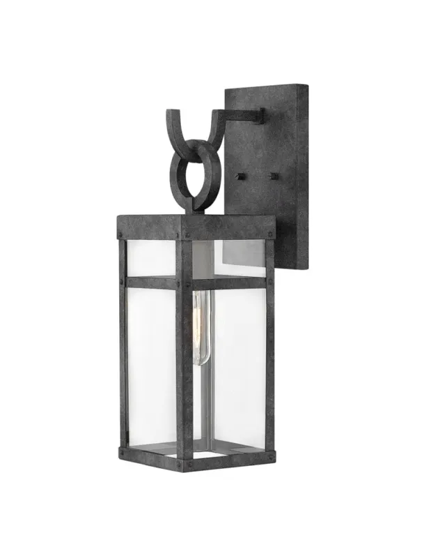 Quintiesse Średnia latarnia naścienna Porter - 1 źródło światła IP44 Elstead Lighting QN-PORTER-M-DZ Bestseller