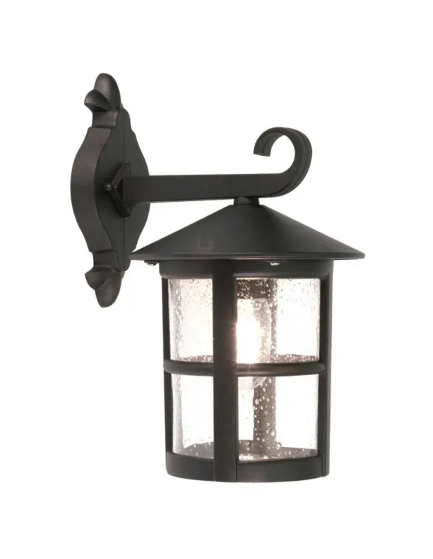 Oferta czasowa Elstead Lighting Duża latarnia naścienna Hereford - 1 źródło światła IP43 BL21-G-BLACK