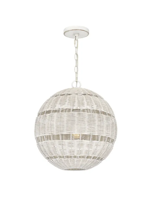 Zamów dziś Elstead Lampa wisząca Lindendale 1 źródło światła Antyczna biel IP44 Zewnętrzna QZ-LINDENDALE-P-AWH