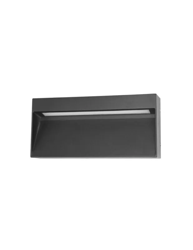 Darmowy zwrot Italux Fenis 4K Zewnętrzna Ścienna Czarny piaskowany IP54 1xLED 5W 4000K OWL-2695-4K kolory-swiatla.pl