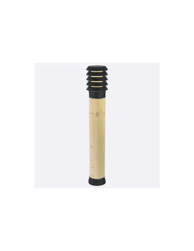 Norlys Alta 85cm 1xE27 IP65 drewno impregnowane/Czarny Stojąca 1443B kolory-swiatla.pl Darmowy zwrot