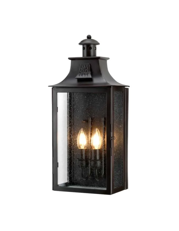Zniżka Elstead Lighting Latarnia naścienna Kendal - 2 źródła światła IP44 KENDAL