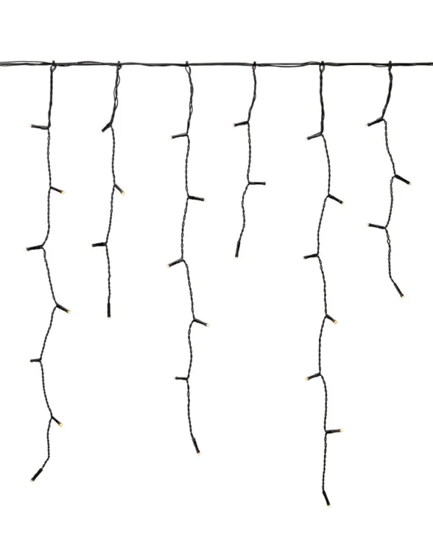 Wysoka jakość Markslojd GARDEN 24 ICICLE 160L Sznur Oświetleniowy Zewnętrzny 160x9.6W 2700K IP44 czarny/transparentny 108179 kolory-swiatla.pl