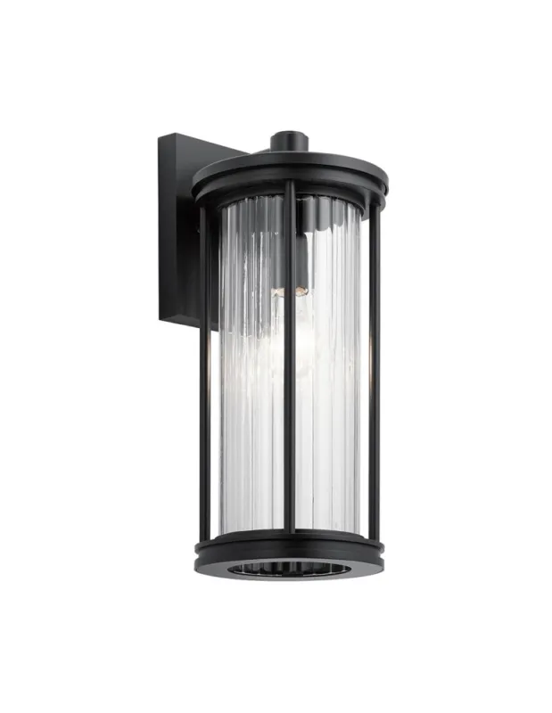 Tylko do końca tygodnia Elstead Lighting Średnia latarnia naścienna Barras - 1 źródło światła IP44 KL-BARRAS2-M-BK