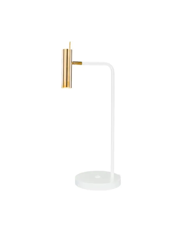 Amplex Lampa stołowa Amos - Mosiądz polerowany-biała (635 mm) 8907 Premium