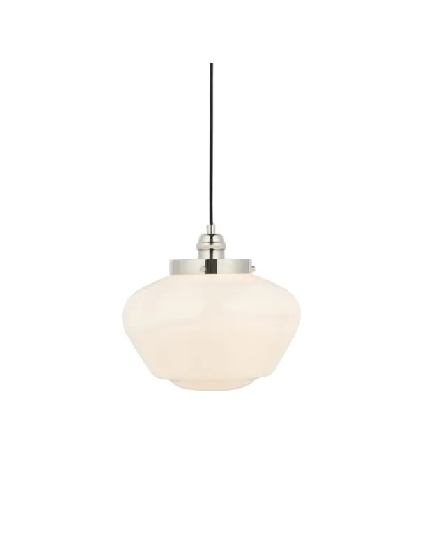 Endon Camberley Wisząca 1xE27 Powłoka z Jasnego Niklu i Opalowe Szkło 96174 Taniej