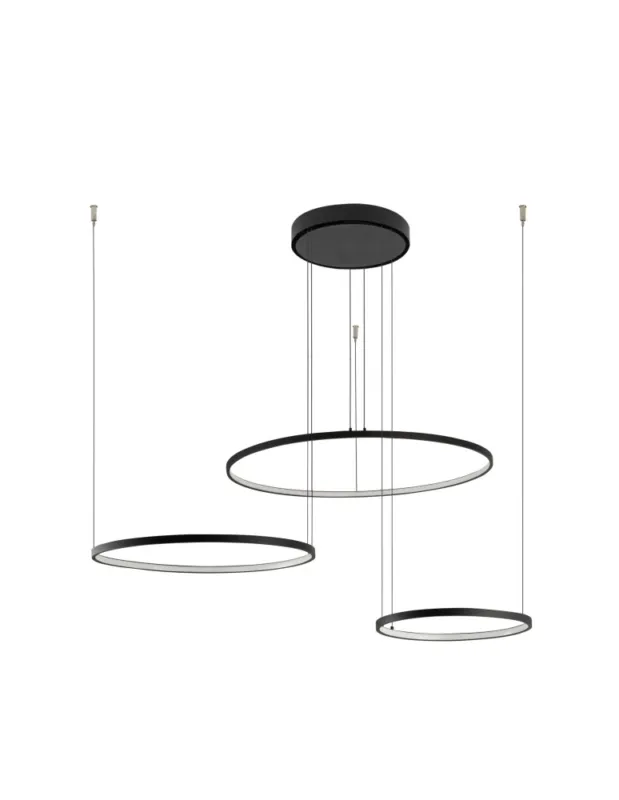 Nowodvorski CIRCOLO LED Sufitowa Wisząca Max moc 45W LED 4000K Czarny 10867 Ekspresowa dostawa