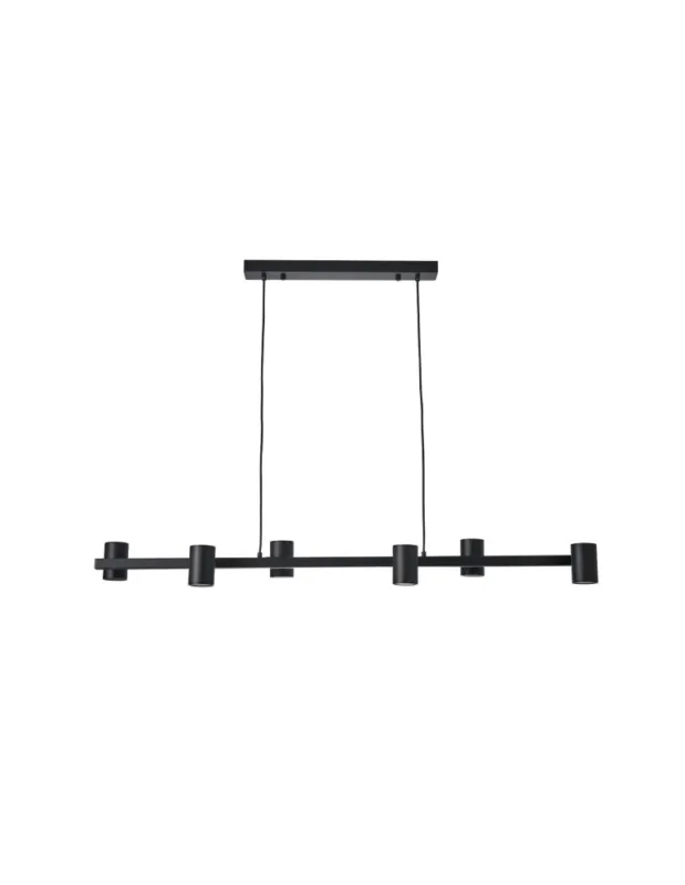 YASKR Lampa Wisząca Noe Long 6xGU10 czarna PL0111-BK Kup online