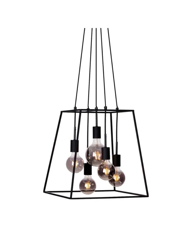 Nowość ITALUX Almodovi Wisząca E27 6x20W - Czarny PND-11532-5-BL Oświetl