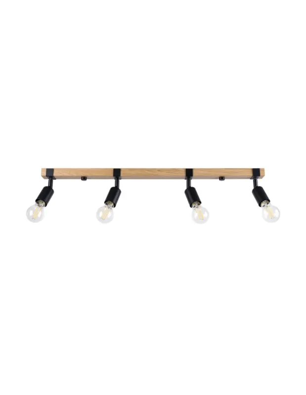 Bestseller Sollux Plafon ZUCA 4 czarny SL.1298