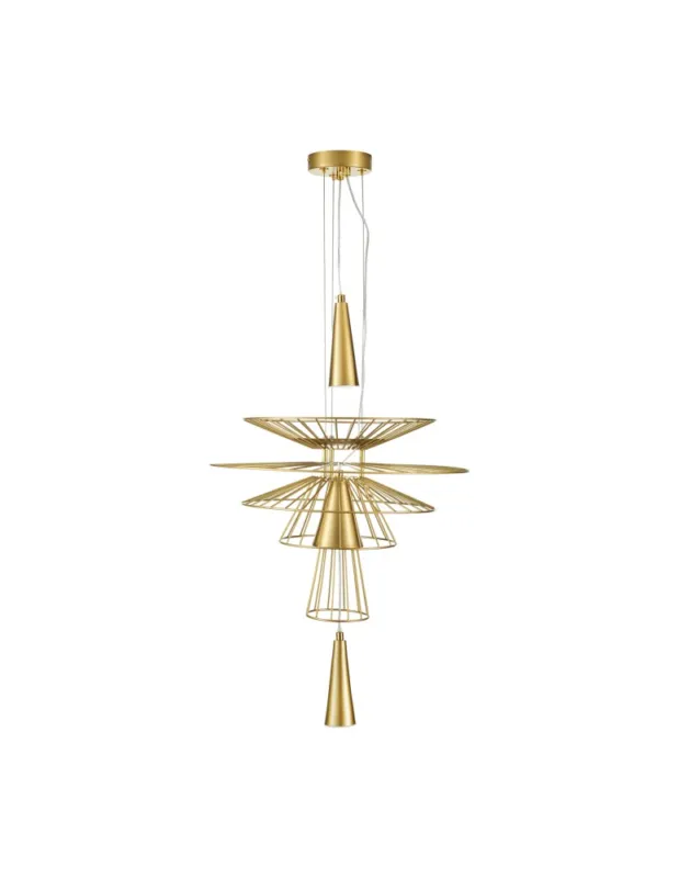 Step into Design Lampa wisząca SUSSO S złota 40cm Szybka wysyłka