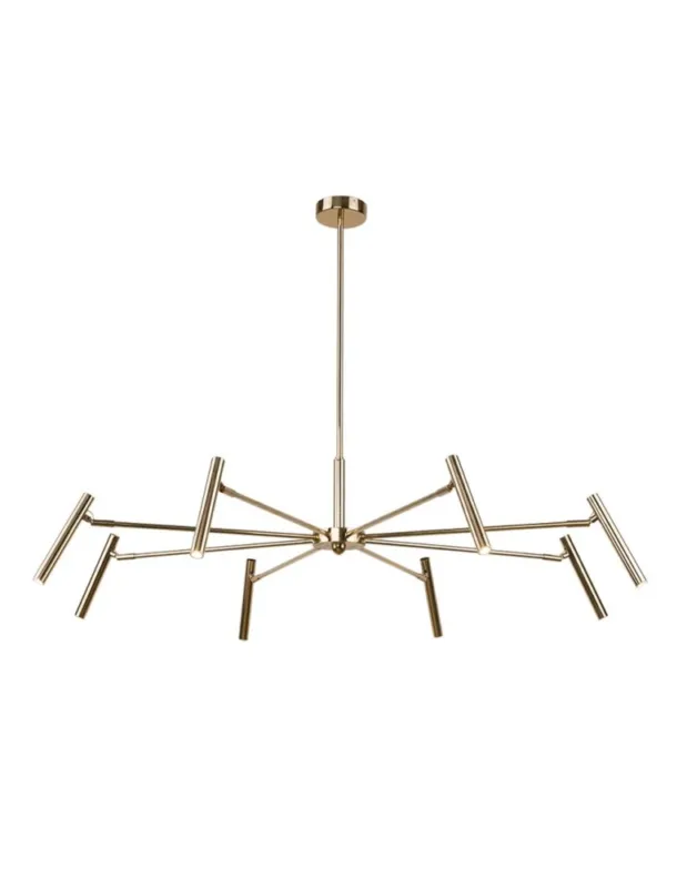 Premium Amplex Lampa wisząca Livo 8 - Mosiądz polerowany (960 mm) 8394