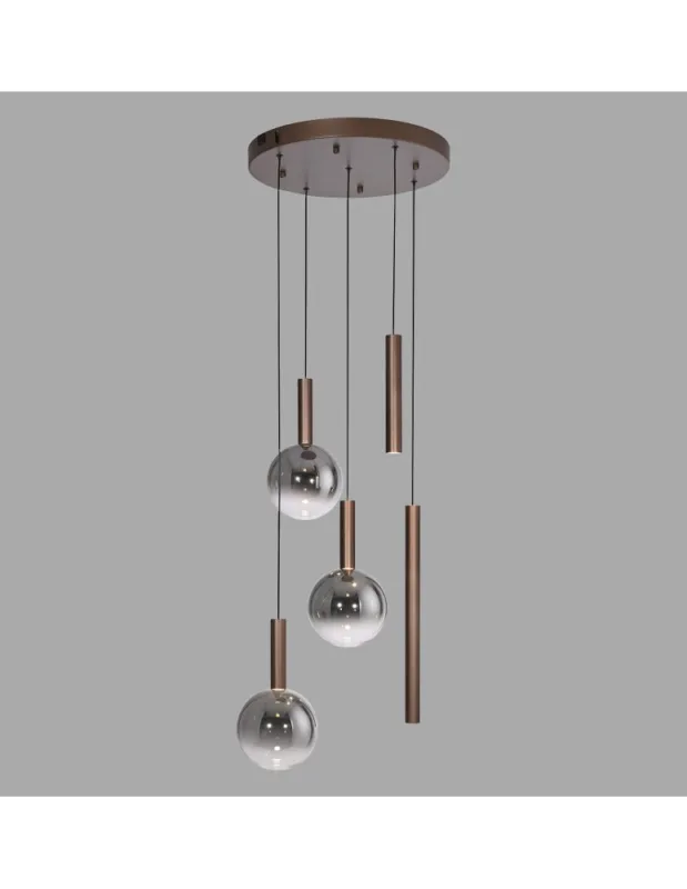 BOWL LAMPA WISZĄCA BRĄZOWA Wyprzedaż