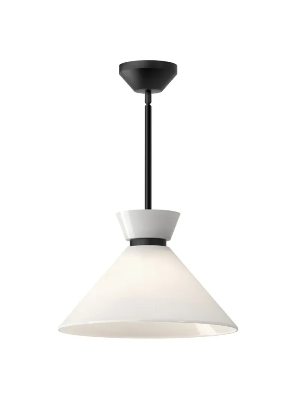 Elstead Lampa wisząca Halston 1 źródło światła Matowa czerń ALM-HALSTON-P-M-BK Popularny
