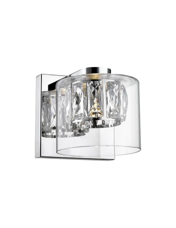 Dostępne od ręki Zuma Line GEM Kinkiet LED 5W W0389-01A-B5AC kolory-swiatla.pl