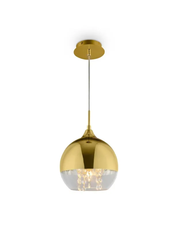 Wyprzedaż Maytoni Fermi Wisząca E27 1x60W Złoty P140-PL-110-1-G