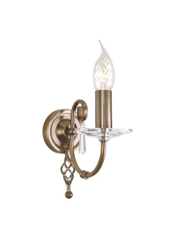 Elstead AEGAN 1x60W E14 AG1 AGED BRASS Kinkiet kolory-swiatla.pl Promocja