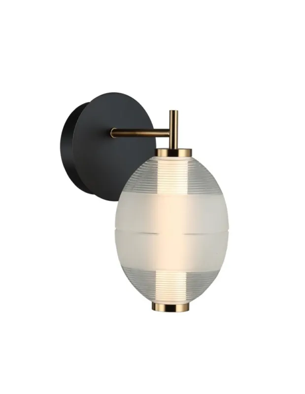 Bezpieczne zakupy Italux Rinot Kinkiet 1xLED 8W 470 lm 3000K (Ciepła biel) Czarny, biały, przezroczysty WL-45372-1-WH-CL