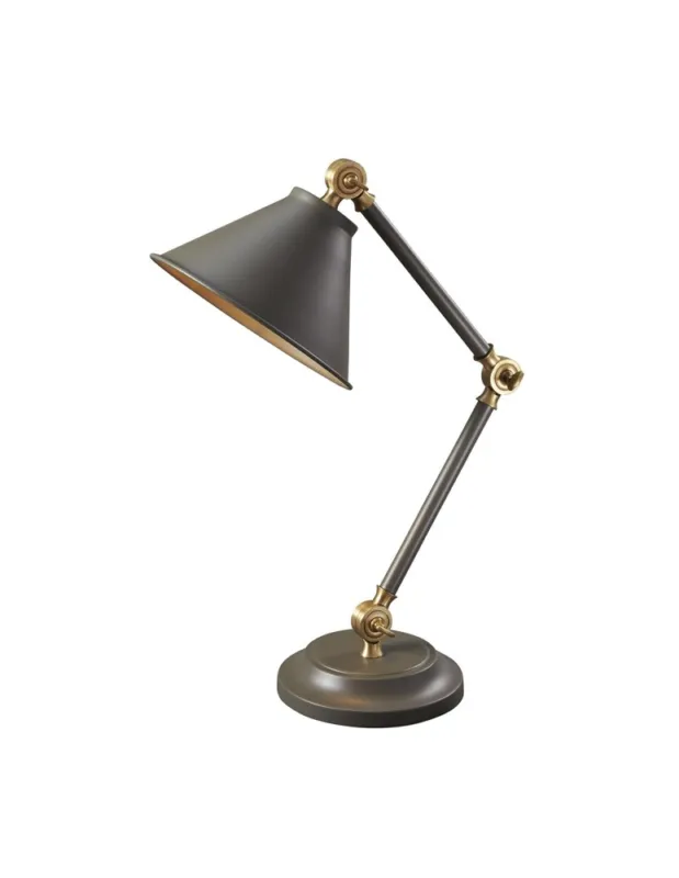 Darmowy zwrot Elstead PROVENCE ELEMENT Lampa Stołowa E27 1x60W Grafitowy/Mosiądz Antyczny PV-ELEMENT-GAB kolory-swiatla.pl