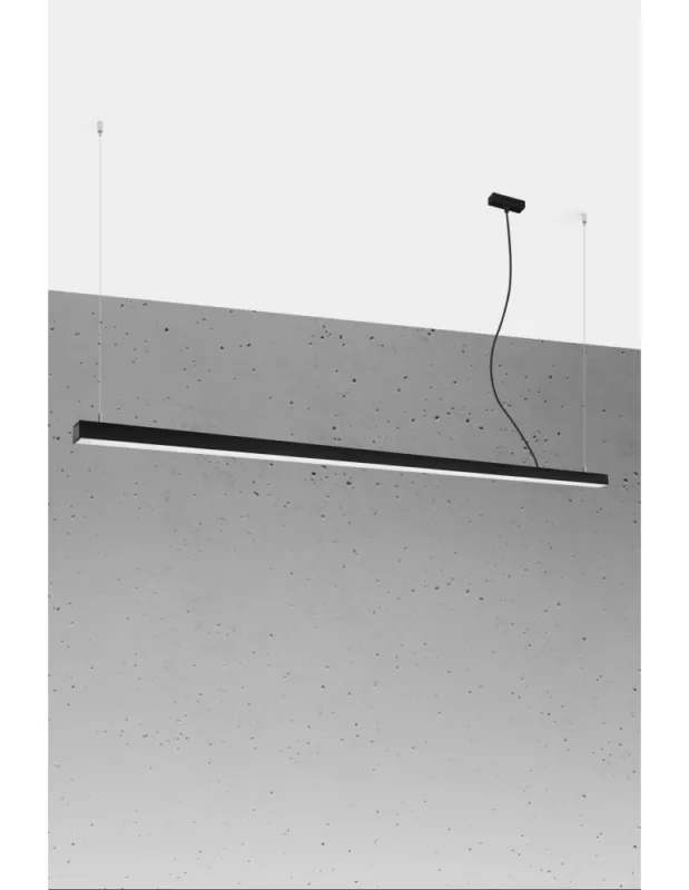 Bezpieczne zakupy Thoro Lampa wisząca PINNE 200 czarna 4000K TH.232