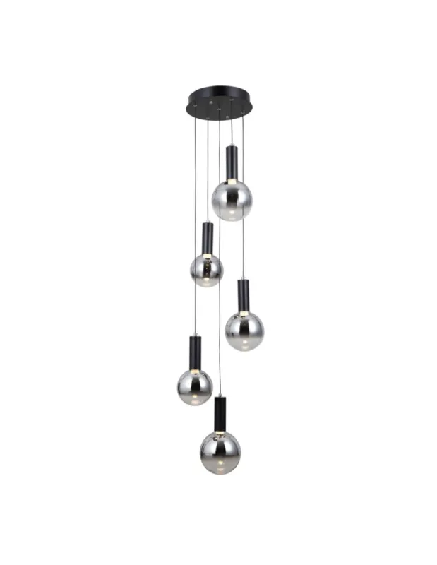 Darmowy zwrot ITALUX Strela Wisząca 5xLED 25W 3000K Czarny mat PND-34378-5S-BK