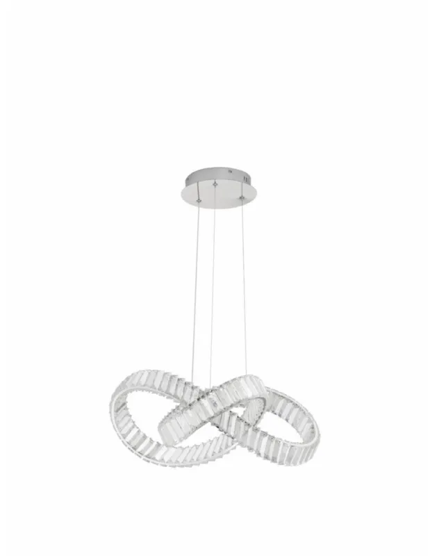 Luces Exclusivas SINALOA Wisząca Nowoczesna srebrny i odcienie srebra 1xLED max 50W 3500K LE42923 Zniżka