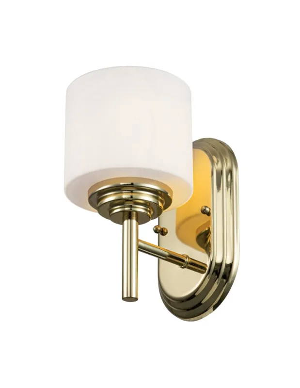 Elstead Lighting Kinkiet Malibu - 1 źródło światła - Polerowany mosiądz IP44 FE-MALIBU1-BATH-PB Tylko do końca tygodnia