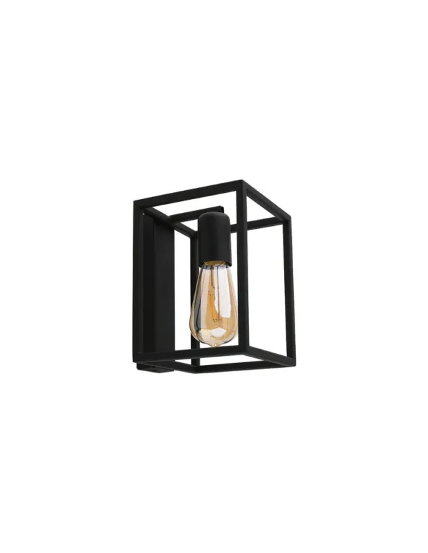 Nowodvorski CRATE Ścienna Kinkiet Max moc 1x60W E27 Czarny 9046 kolory-swiatla.pl Premium