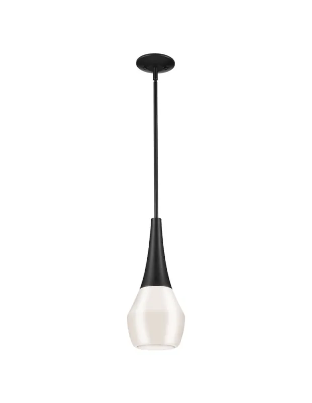 Tylko dziś Elstead Lampa wisząca Deela 1 źródło światła Czarny KL-DEELA-P-BK