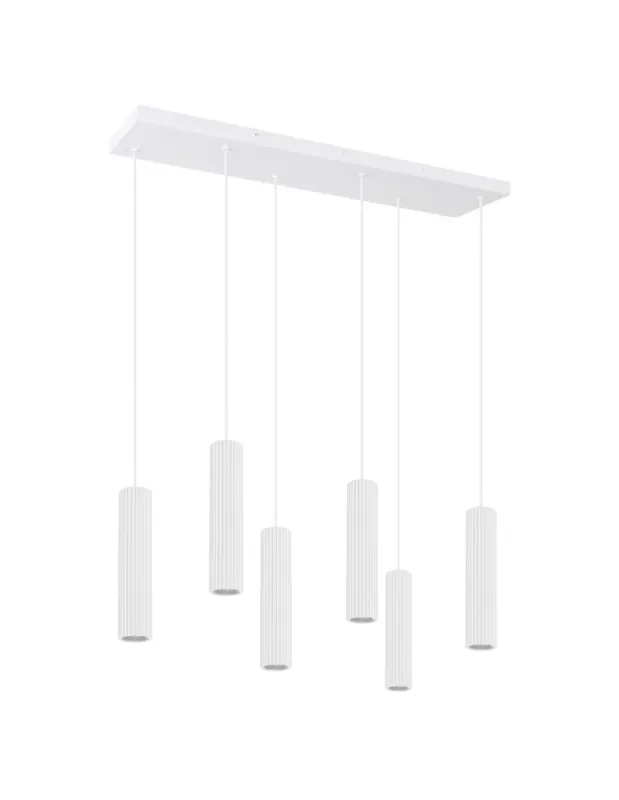 Thoro Lampa wisząca IVAR 6L biała LED 4000K TH.617 Ostatnia szansa