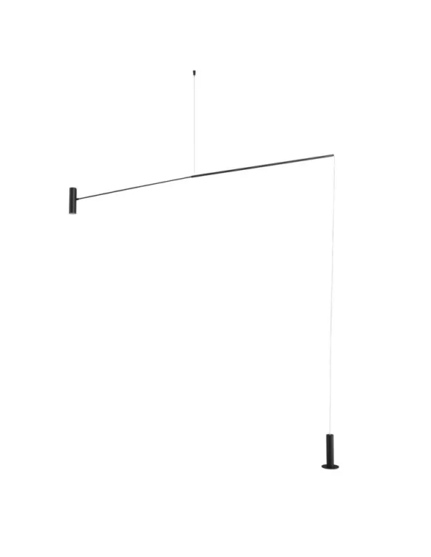 Luces Exclusivas KARIM Wisząca Nowoczesna czarny 1xLED max 12W 3000K LE43295 Hit sprzedaży