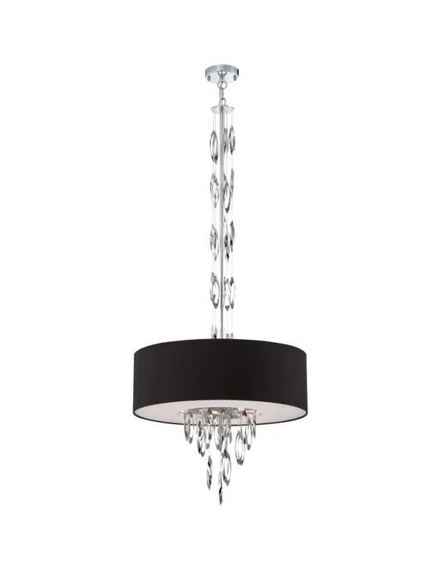 Nowość Quoizel Cascade Wisząca E27 5xMAX 60W Chrom QZS-PCCS2824C kolory-swiatla.pl