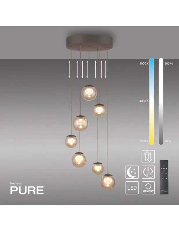 Niska cena PURE POPUP LAMPA WISZĄCA BRĄZOWA