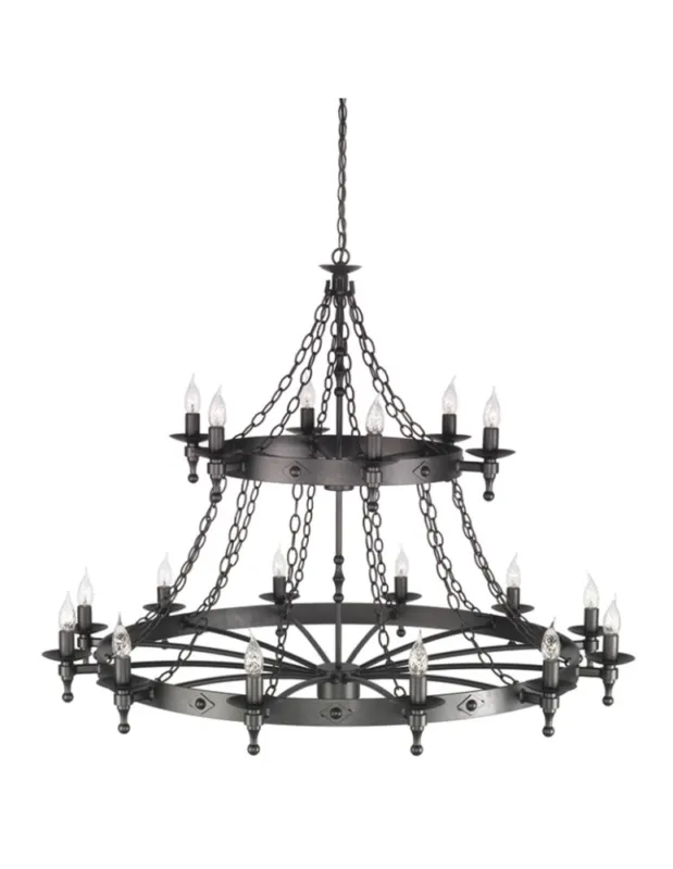 Elstead Lighting Interior Wisząca WARWICK 18x60W E14 WR18 GRAPHITE kolory-swiatla.pl Hit sprzedaży