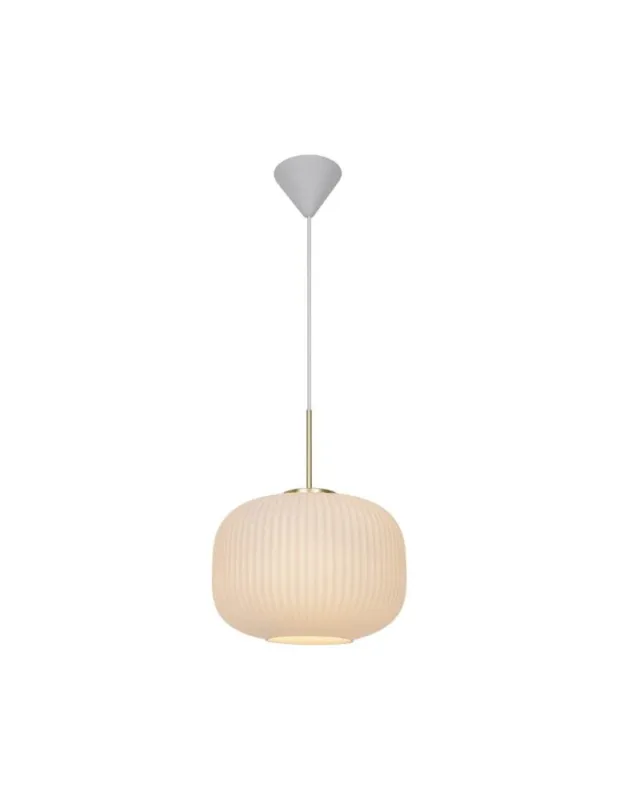 NORDLUX Lampa wisząca MILFORD 1xE27 40W Szkło Biały 2213213001 Ostatnia szansa
