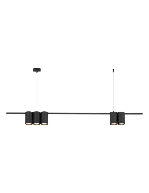 Dodaj do koszyka Milagro Lampa wisząca (listwa) GENESIS BLACK 5xGU10 ML0367