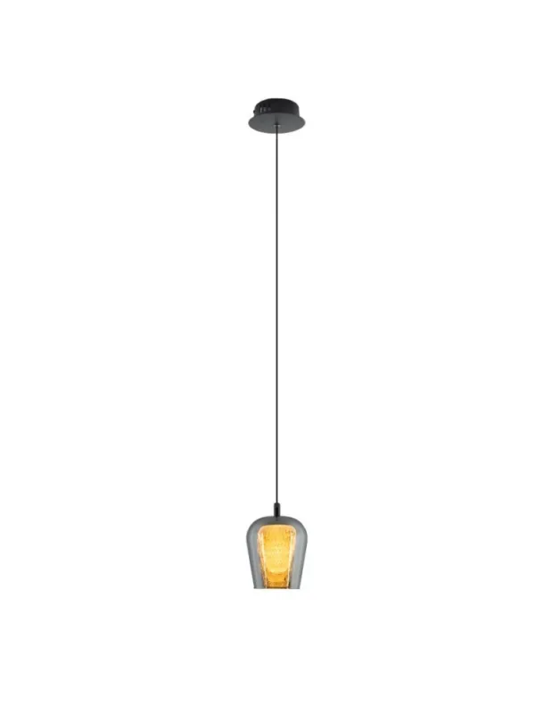 Sprawdź teraz YASKR Lampa Wisząca Keso 1xLED czarna PL0141-1 Czarny